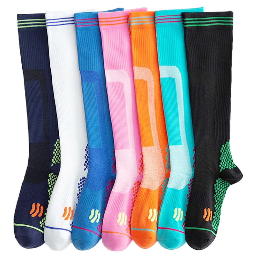 SAOLA 3 Paia Calze Diabetiche Sopra il Polpaccio Completa Suola Imbottita Non Legatura Top Unisex