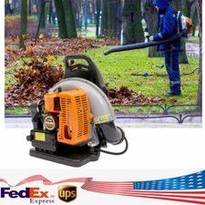 New 63CC 2-Stroke Backpack Gas Leaf Blower, 4.3HP, 850CFM Commercial Use US