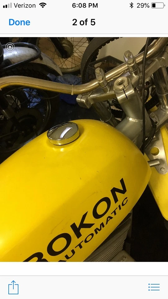 Novo Estoque Antigo Vintage Rokon Tampa de Gás MX Automático 2WD Motocicleta 2 WD - Imagem 3 de 4