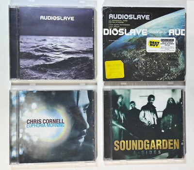 Chris Cornell Audioslave Soundgarden 4 CD Lot: Out of Exile Revelations A-Sides