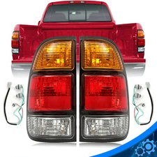 For Toyota Tundra 2000-2006 Pickup Tail Lights Brake Lamp Set W/ Bulbs
