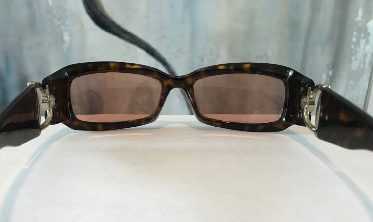 Vtg GUCCI Tortoise Horsebit Sunglasses Brown GG2943/S… Gem