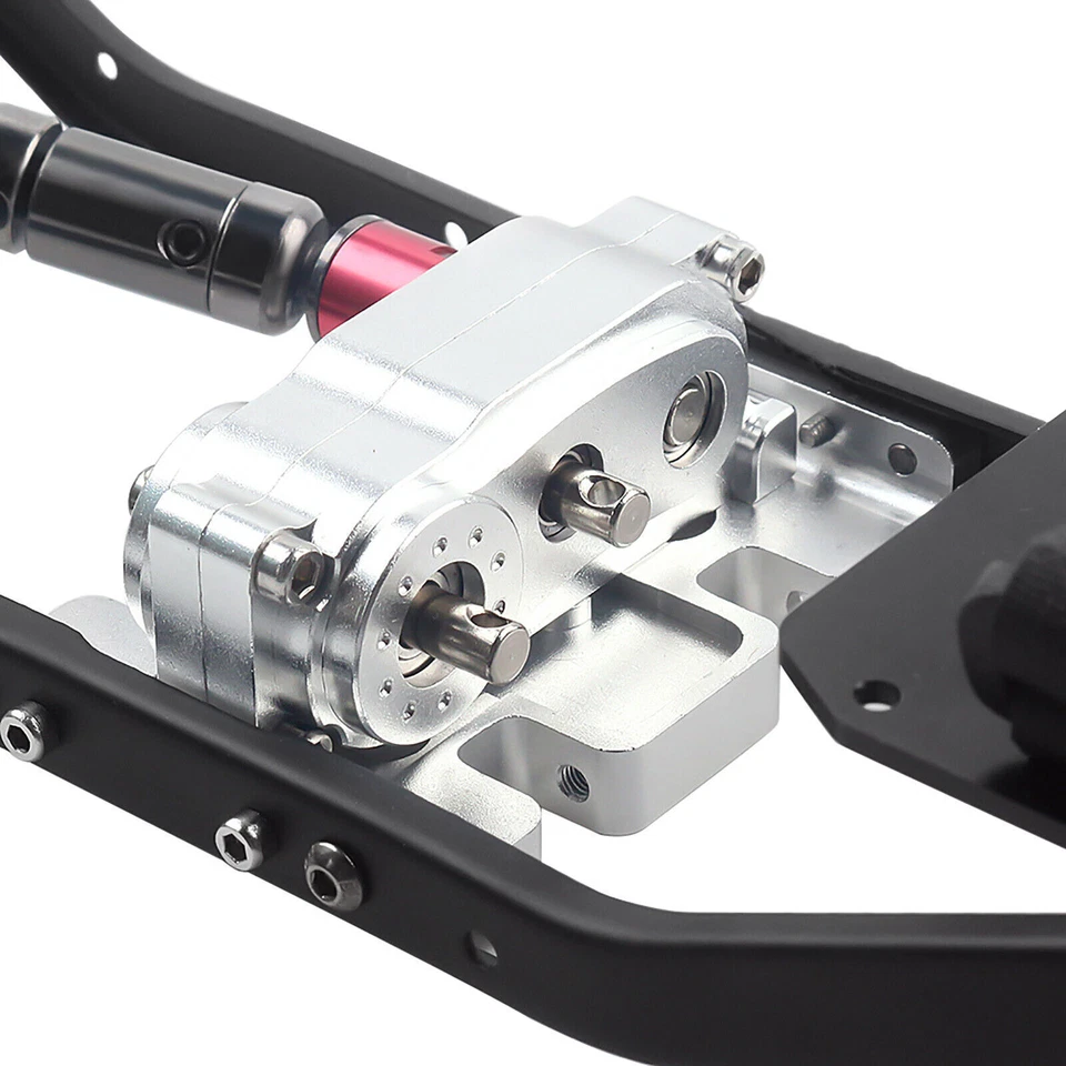 313mm Wheelbase Metal Chassis Frame Prefixal Gearbox for 1/10 RC SCX10 II 90046 - Image 4 of 4