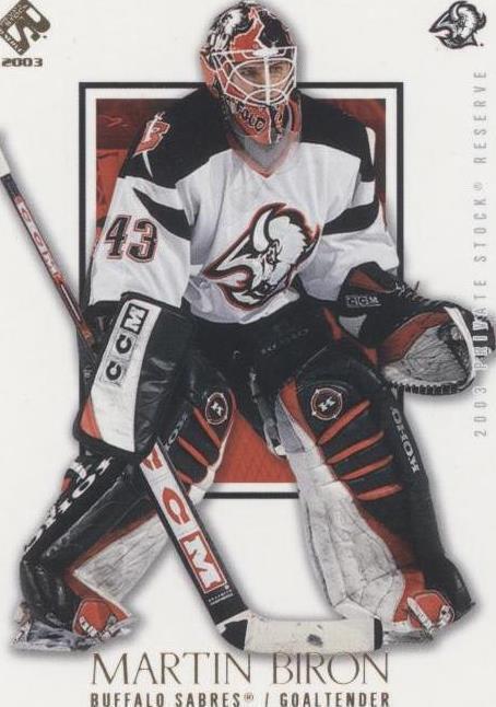 2002-03 Pacific Private Stock Reserve - Martin Biron #10 - 1 of 1