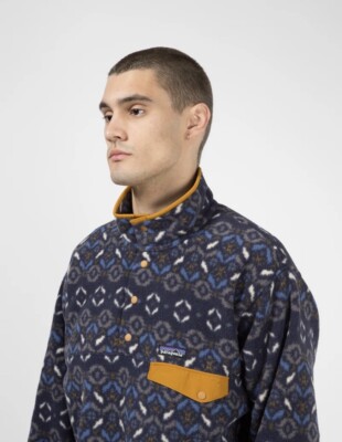 Patagonia Men Synchilla Snap-T Pullover - Tundra Cluster Print