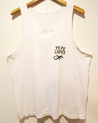 L/XL Vtg 90s Pepe Lopez Tequila Single Stitch Skate Punk Grunge T-Shirt Tank Top