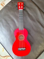 Mahalo Rainbow Series MR1 Soprano Ukulele Red