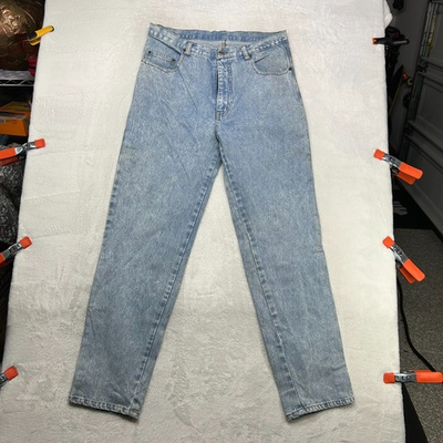 #ad Texas Tuff Straight Jeans Men#x27;s Blue Denim Pockets Classic Zip Fly 34X32 $27.99