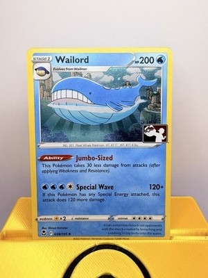Pokémon TCG Wailord Prize Pack Series 3 038/195 Cosmo Holo Uncommon Stamp