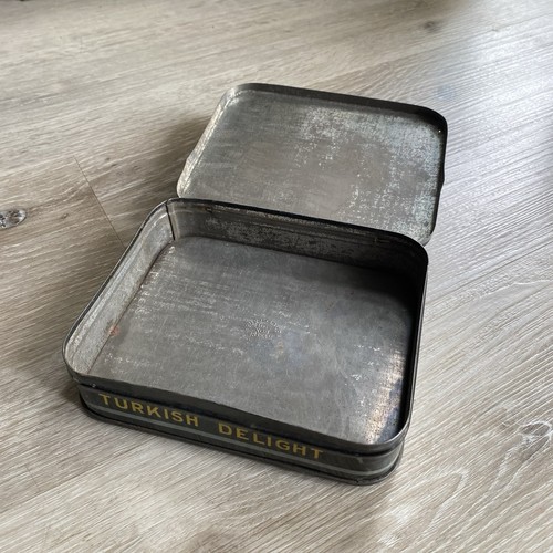 1940s Vintage J Lyons Turkish Delight Cigarette Advertising Tin Box Rare - Picture 3 of 5