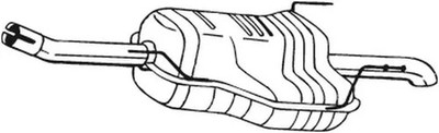 Endschalldämpfer 185-479 BOSAL für OPEL ZAFIRA A Großraumlimousine