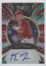 2020 Panini Select Sparks Signatures Tri-Color Prizm 15/49 Matt Thaiss Auto 0a4s