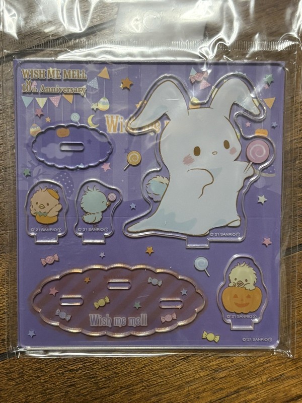 Wish Me Mell Acrylic stand set  Japan puroland exclusive Halloween HTF   