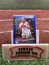 Teresa Edwards 2025 Panini Prizm WNBA Blue Velocity Prizm Card #126