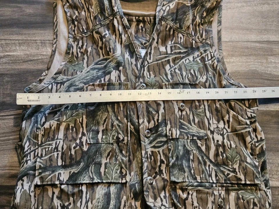 Vintage Mossy Oak Full Foliage Camo Turkey Vest Mens XL Hunting USA Seat - Image 3 of 4