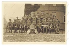WW1 photo regimental band, prob Devonshire Regiment, British Army, military RPPC