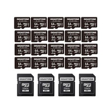 GIGASTONE 64GB Micro SD Card 20-Pack, A1 V30 4K Video Recording, Surveillance...