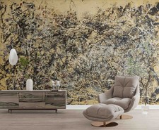 3D Jackson Pollock Oil Painting Wallpaper Wall Murals Removable Wallpaper 36