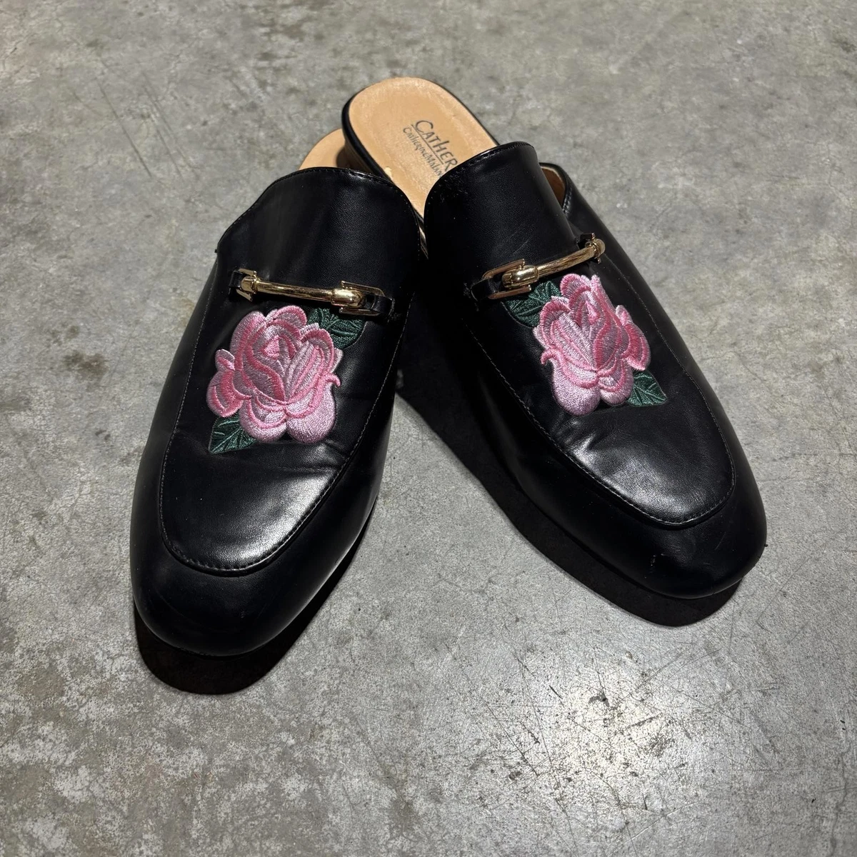 Mocassins élégants Pour Femme Catherine Malandrino - Bordeaux, Bout Pointu - Taille 7.5 US