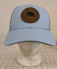 Normal Brand STL Trucker Cap Hat Blue Adjustable Snapback Patch Mesh Bear Logo