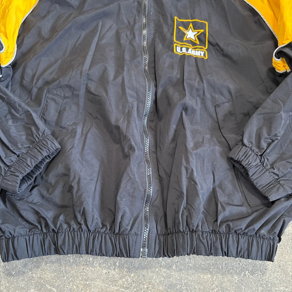 Chaqueta cortavientos del ejército para mujer talla S negra amarilla ligera militar Foto 3 de 4