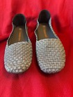 bernie mev silver mesh flats size 10 womans — photo 1