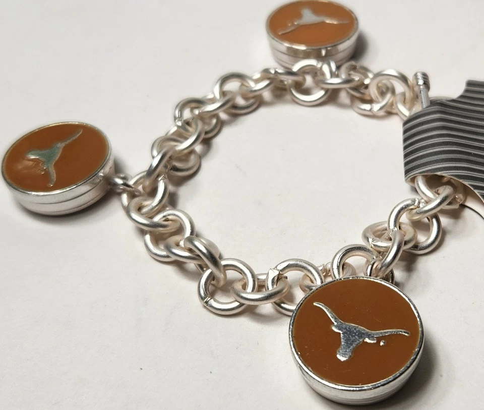 University Of Texas Longhorns Collectible Premium Button Bracelet (Heavy Duty) - Image 3 of 3