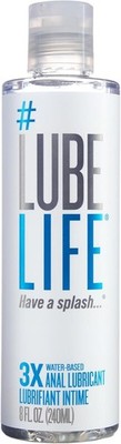 LubeLife 3X Anal Lube   Extra Thick Water Based Lube for Men, Women & Couples  
