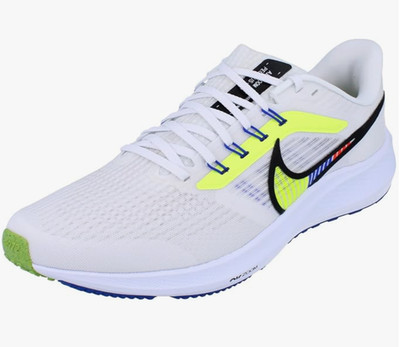 Nike Unisex Air Zoom Pegasus 39 PRM White Volt Racer Blue Run DX1627-100 m7/w8.5