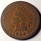 1886 1C Variety 1 BN Indian Cent