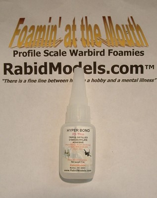 FOAM SAFE ODORLESS HYPERBOND CA SUPER GLUE - 2 x 1 oz bottles Cyanoacrylate