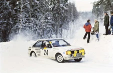 Kenneth Eriksson Lenart Larsson, Opel Kadett WRC 1984 Motor Racing Old Photo