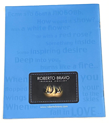 ROBERTO BRAVO Jewelry Advertising Brochure- In English Russian