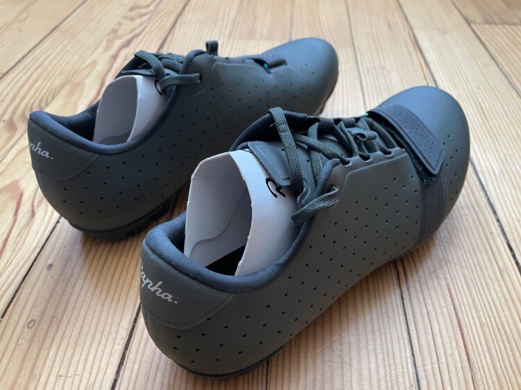 Chaussures De Vélo Gravel Rapha - Vert, Taille 41, Pedales Automatiques, Lacets