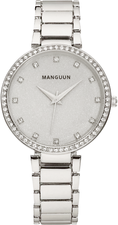 Women's Watch Manguun Metal Band with Zirconia Very Pretty MULA-60815-10M