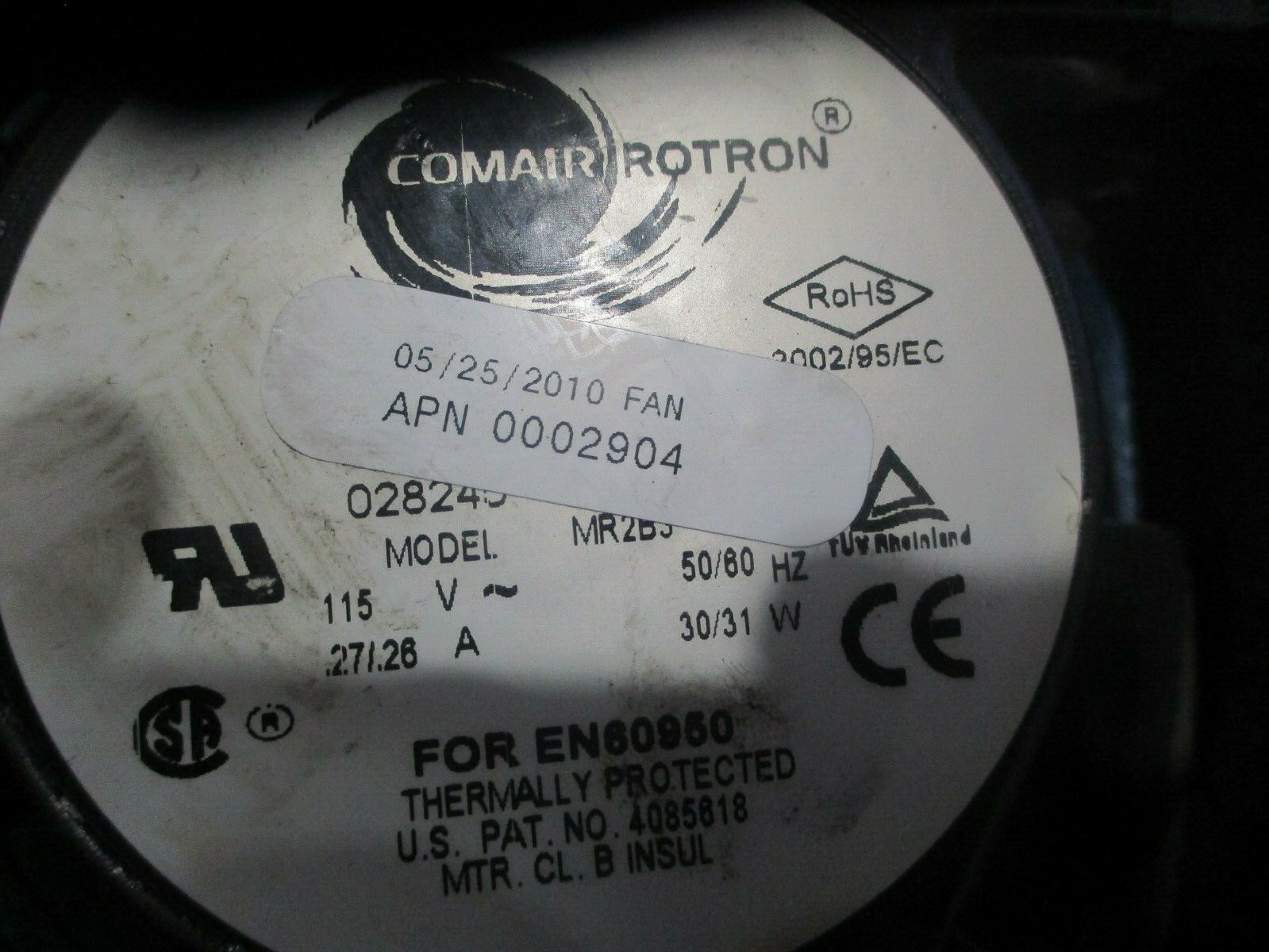 Ventilateur Comair Rotron MC24B3 24V - 12cm (120x120x32mm) - Pour Refroidissement Industriel, Serveurs, équipements