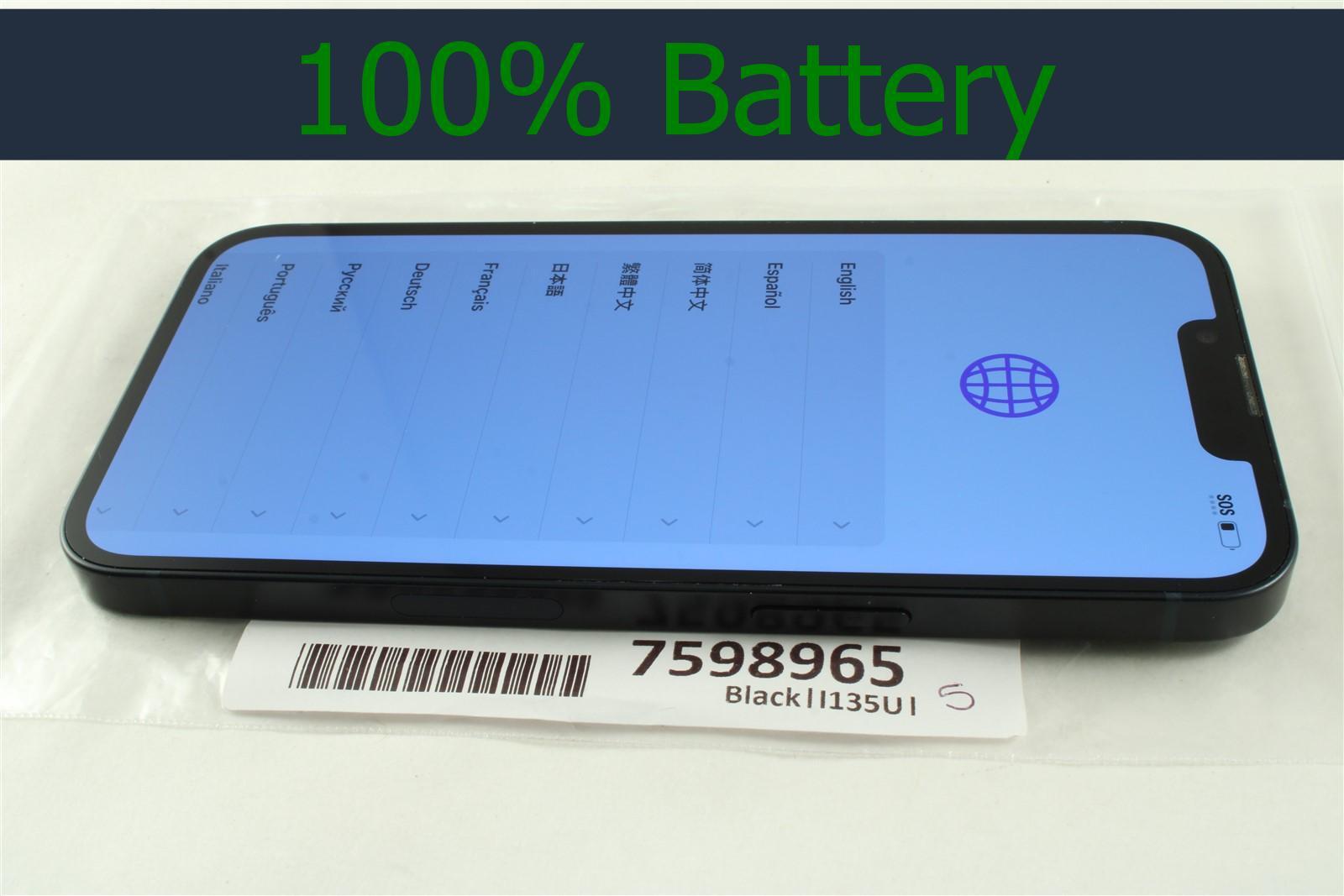 Apple iPhone 13 512GB Unlocked AT&T T-Mobile Verizon GSM 100% batt! 7598965