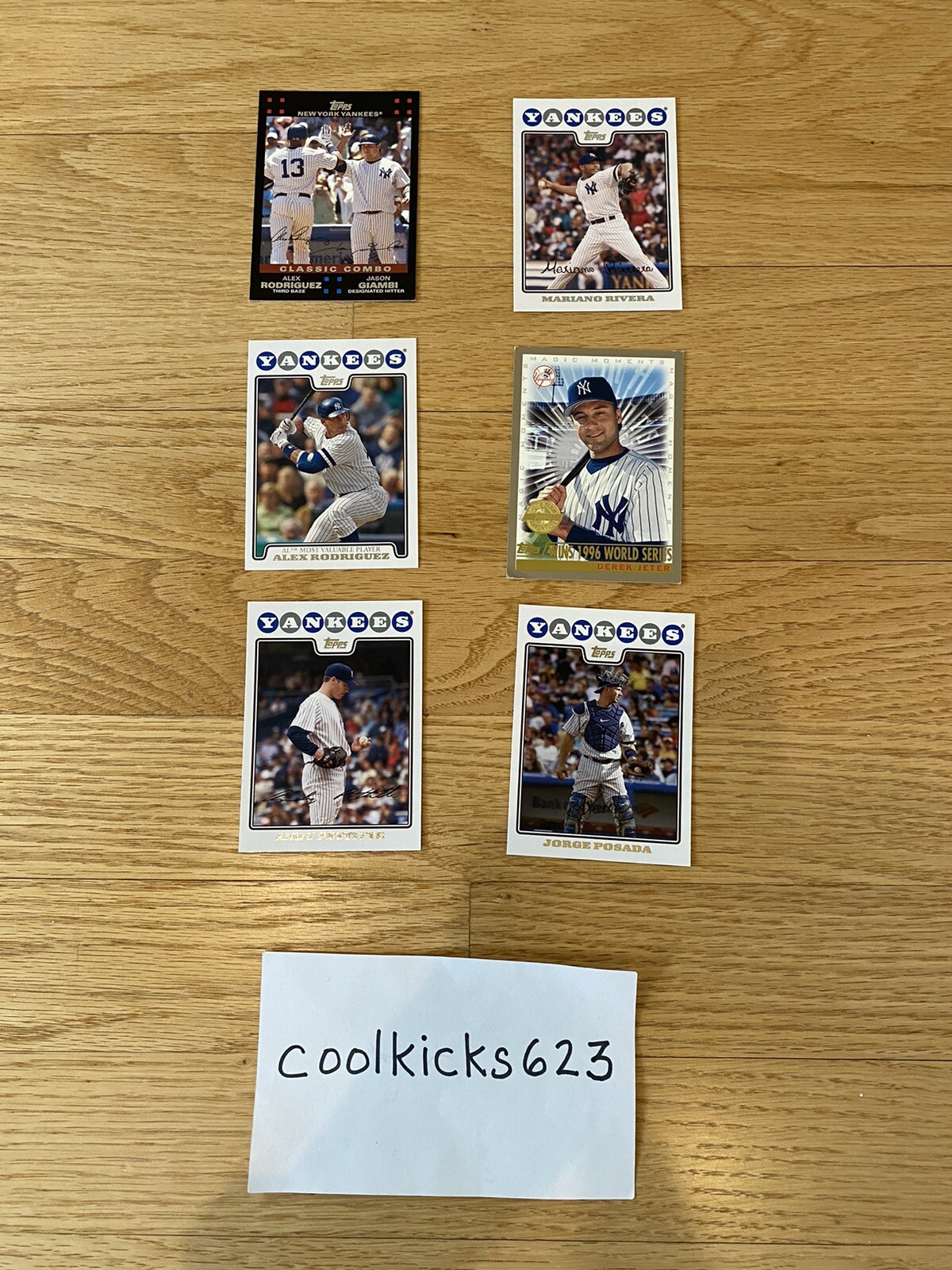 New York Yankees Topps 2008 Gold Foil Baseball Card Lot 36 Cards SI
