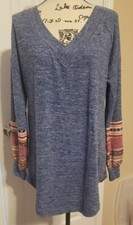 Sweater Woman top Fall-Winter Lighweight Blue Size XL New/no tag