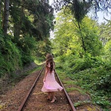 LoveShackFancy x Target Collab Pink Midi Dress - Size 10 Whimsical Boho Summer