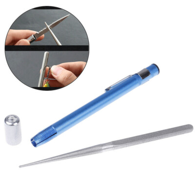 Sharpening Stone Pen Stick Knife Grit Sharpener Portable Diamond Rod US SHIP