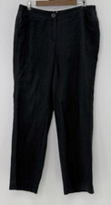 Chico  s Women  s 100 Linen Wide Leg Lightweight Pants Sz 2 Office Career Work