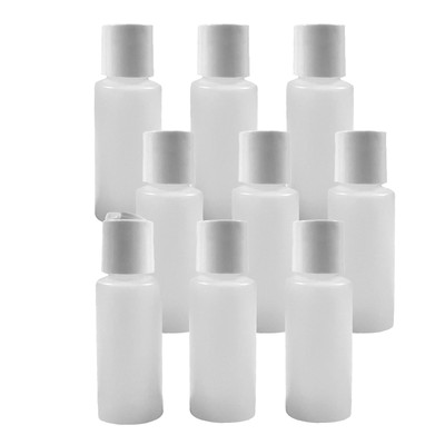 2 oz Easy Squeeze Empty Plastic Squeeze Bottles with Disc Top Flip Cap Set of...