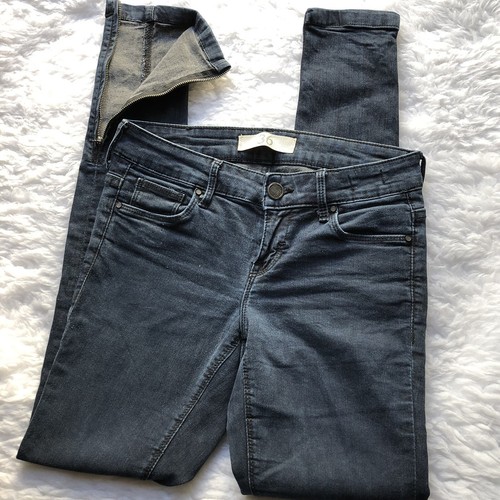 Blue Denim Jeggings Side Zip Hem | eBay