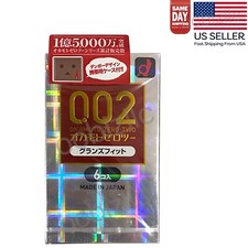 Okamoto 002 Condom EX Grand Fit 0.02mm Looser Top 6 Pcs, Japan Made, US Seller