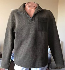 Timberland Mens Fleece Lined Wool Pullover Top Sweater