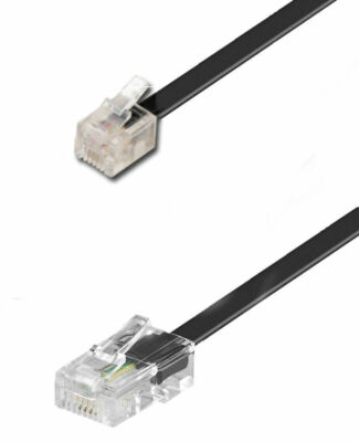 Cavo RJ11 A RJ45 - 1.8 Metri, Bianco - Per Telefono, Modem ADSL, Presa A Parete - Foto 12