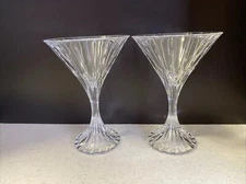 Mikasa Crystal Park Lane Martini Glasses Set of 2 EUC - Multiple Sets Available