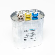 Supco Capacitor Oval Dual Run 60 5 uf mfd 370/440 Volts for HVAC Motors