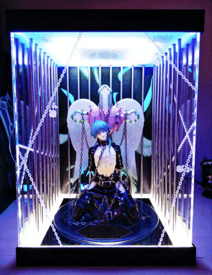 Dustproof Acrylic Display LED Light Case For Native DMMd Serakaki Aoba Toy